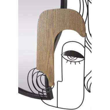 LUSTRO NA ŚCIANĘ PICASSY 83X5X80 cm (WYMIAR LUSTRA 48,5X72 cm)